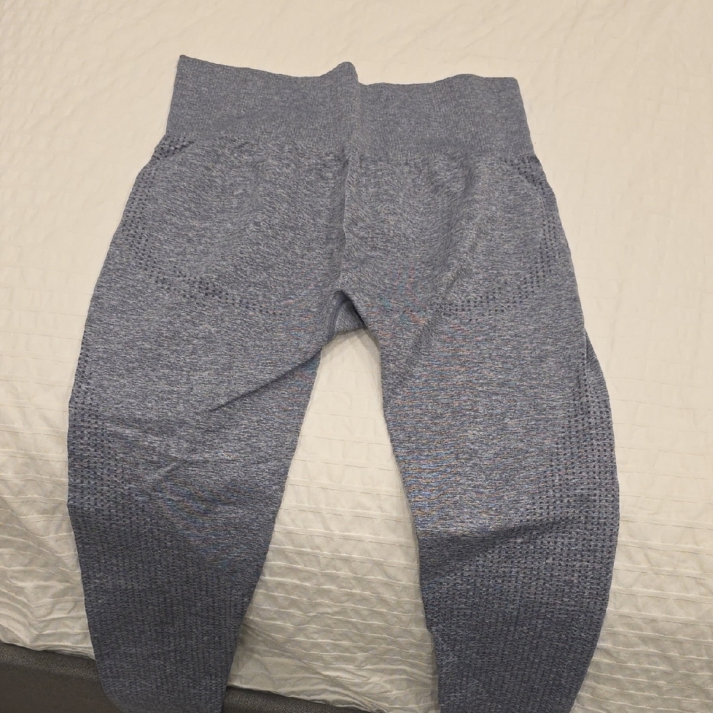Gymshark Heathered Blue Leggings - Picture 2 of 3